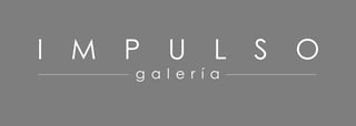 Impulso galeria logo with white letters I M P U L S O and galeria text on gray background